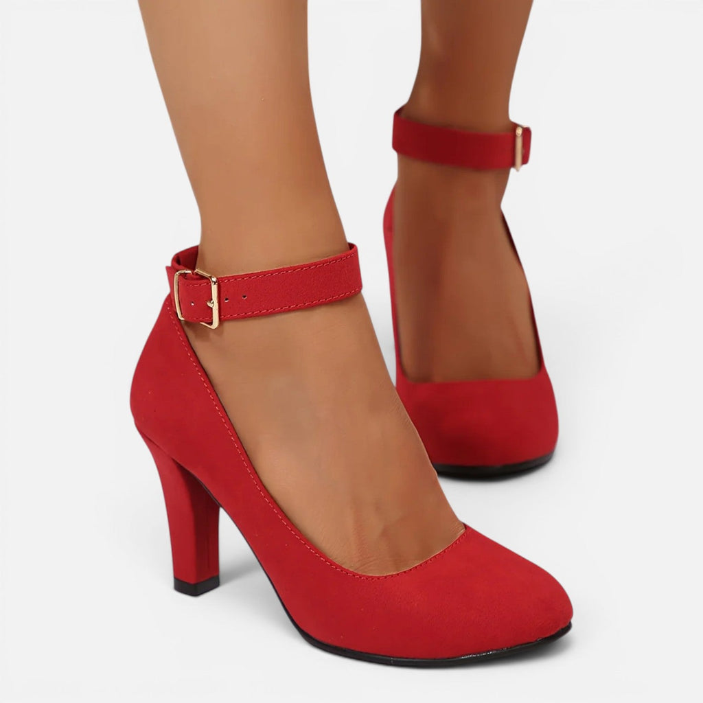 Ankle Strap High Heels - Classic Pointed Toe Sandals for Women
