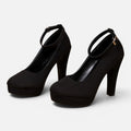 Black Platform Heels for Women | Evening & Wedding Wear, Stylish Design