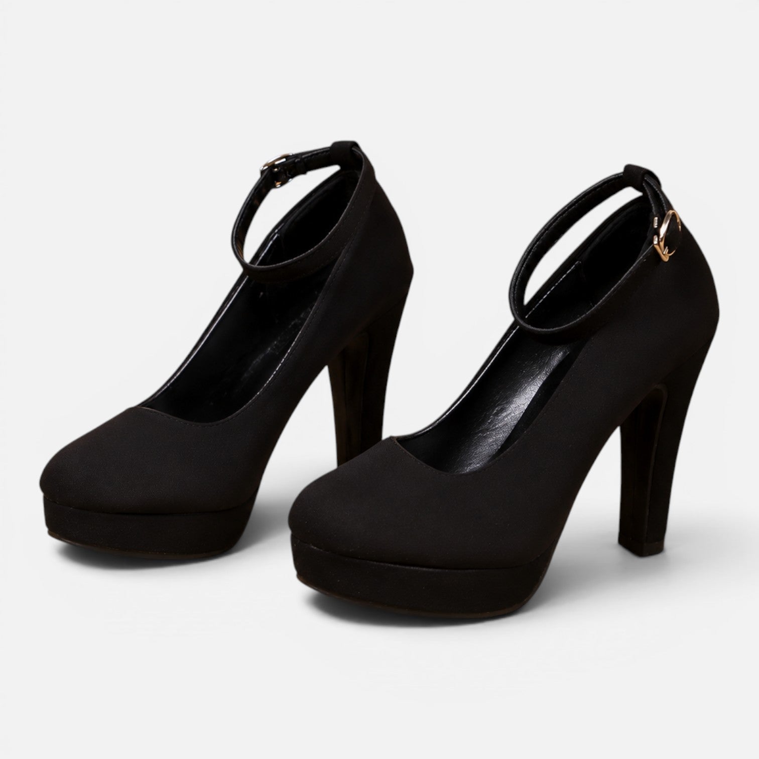 Black Platform Heels for Women | Evening & Wedding Wear, Stylish Design