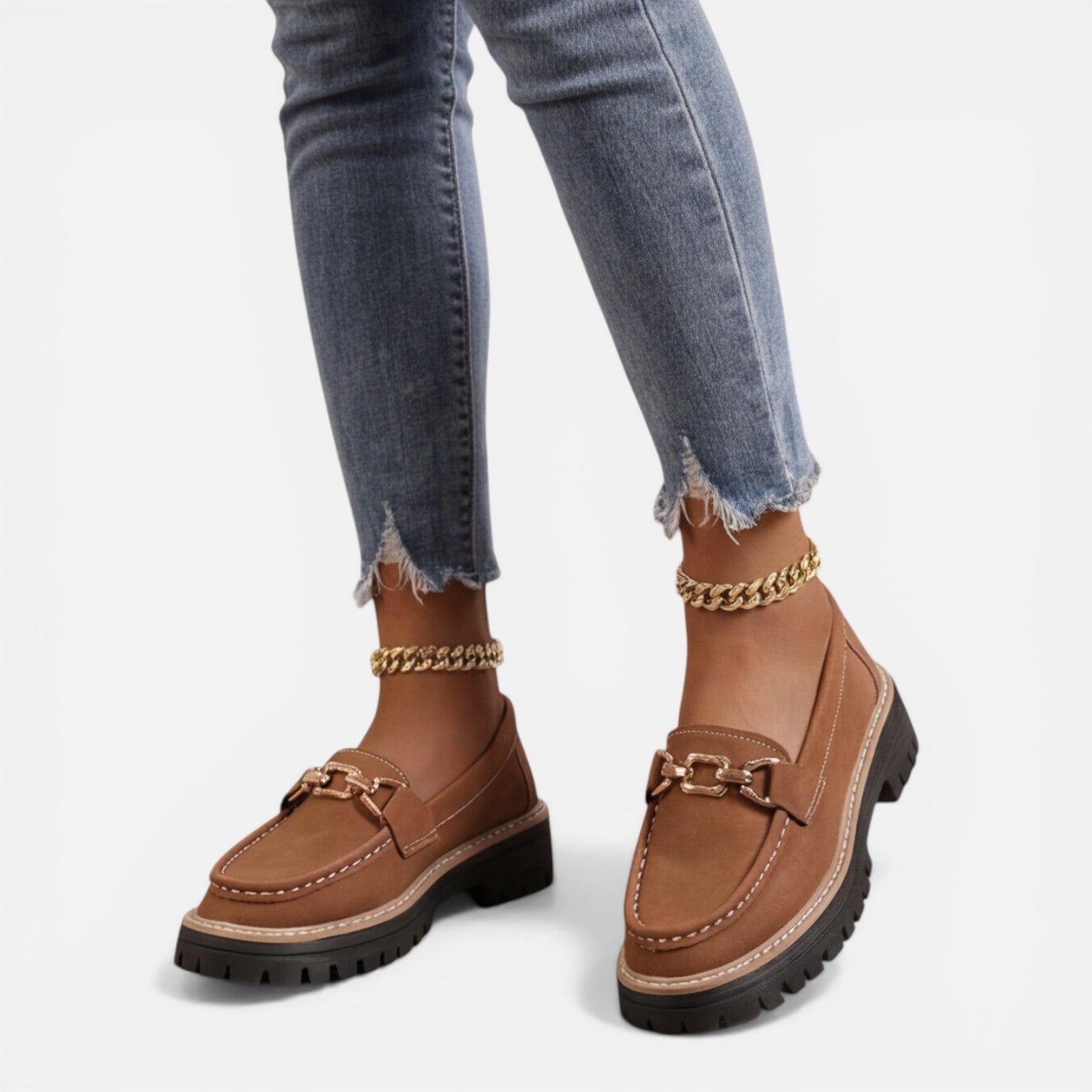 Chunky Loafers for Women | Comfortable Slip-On Casual Shoes