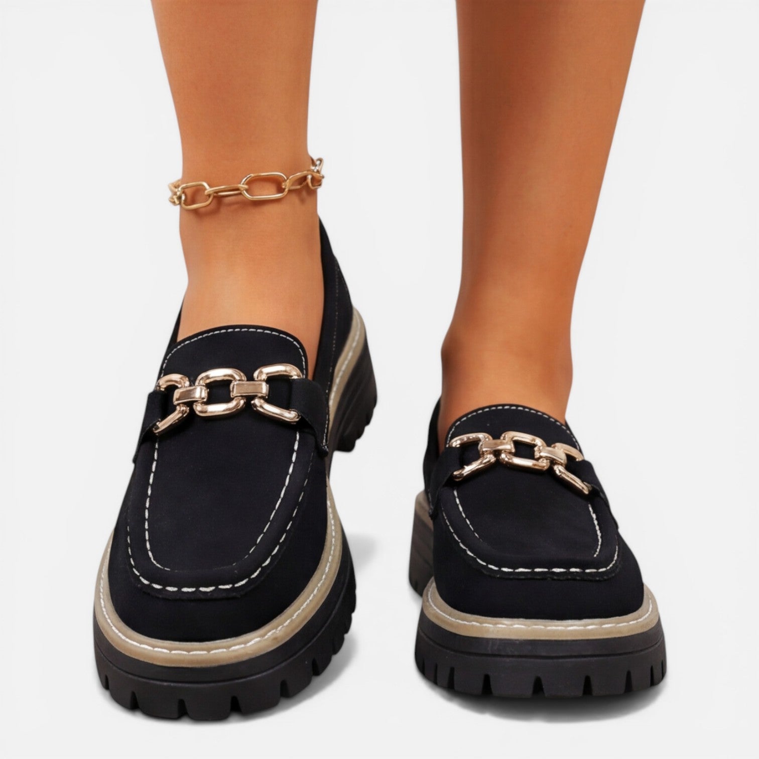 Chunky Loafers for Women | Comfortable Slip-On Casual Shoes