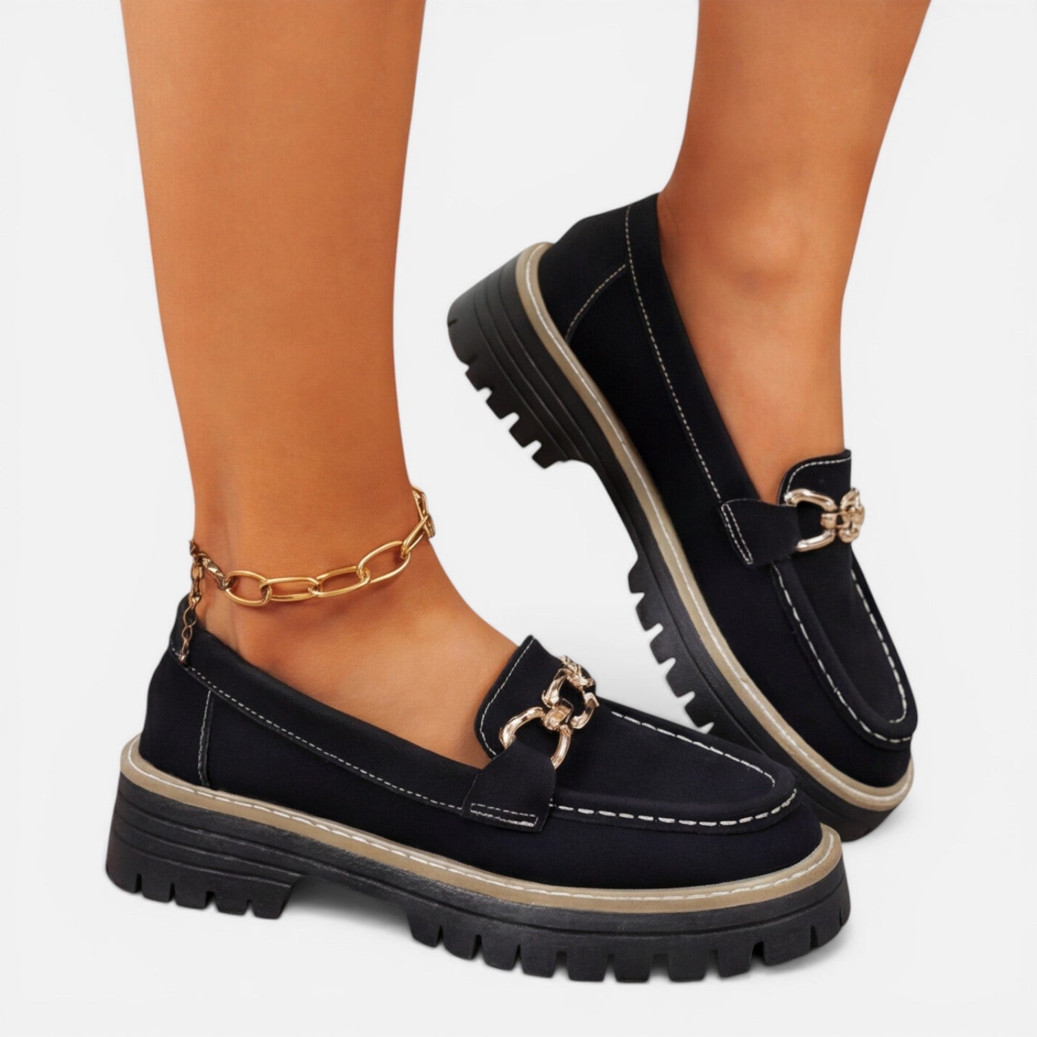 Chunky Loafers for Women | Comfortable Slip-On Casual Shoes