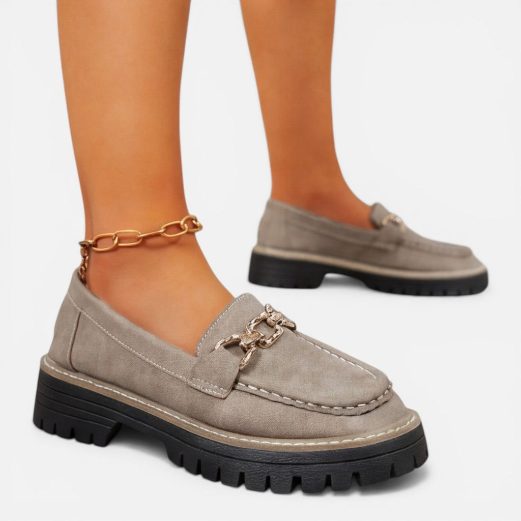 Chunky Loafers for Women | Comfortable Slip-On Casual Shoes