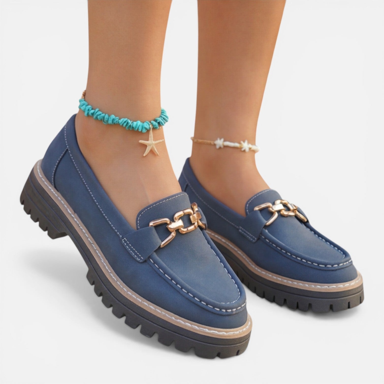 Chunky Loafers for Women | Comfortable Slip-On Casual Shoes