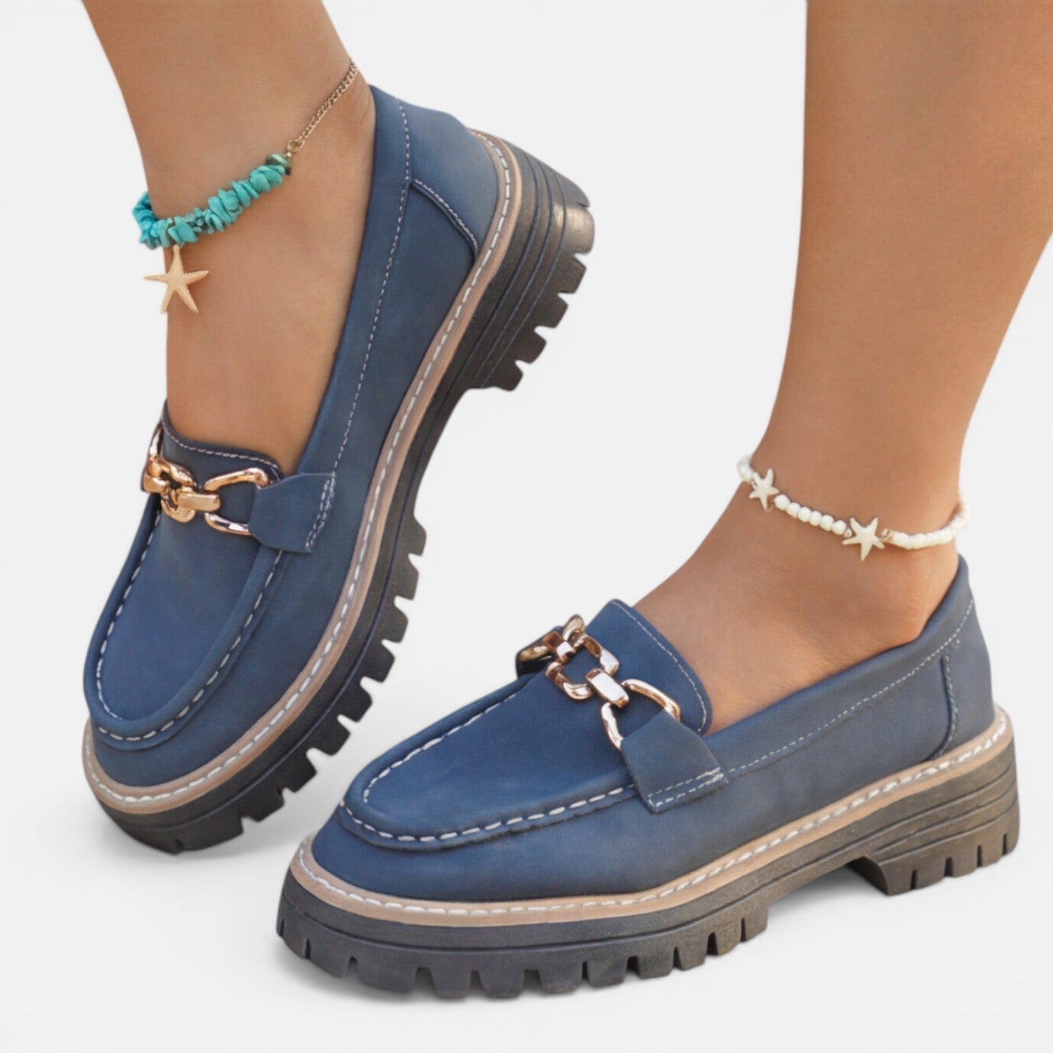 Chunky Loafers for Women | Comfortable Slip-On Casual Shoes