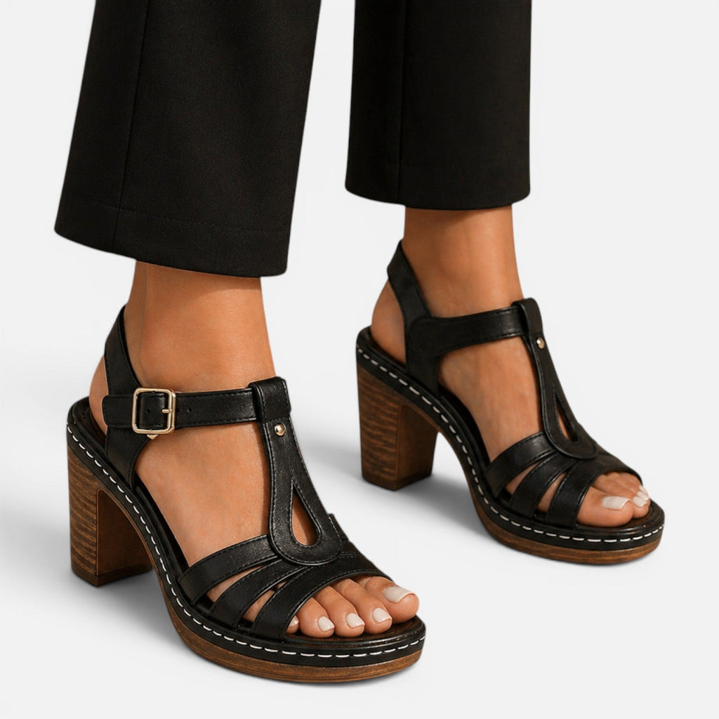 Comfortable Block Heel Sandals for Women | Summer Walking Footwear