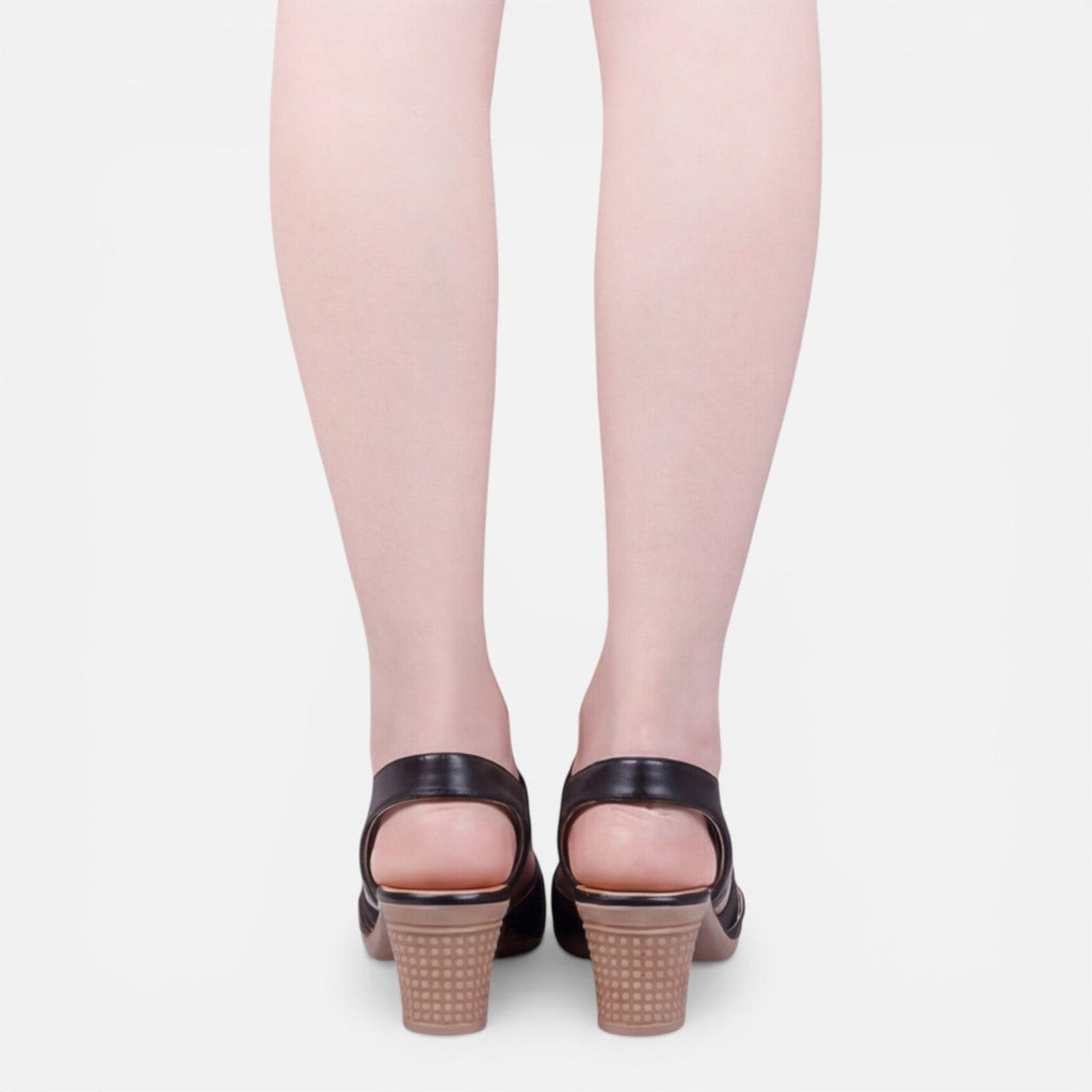 Comfortable Block Heel Sandals for Women - Summer Walking Footwear