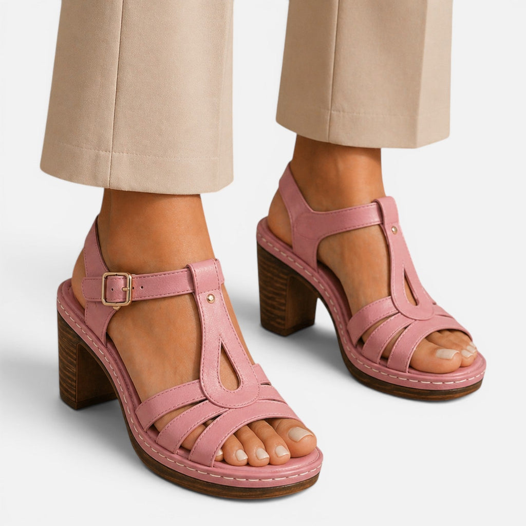 Comfortable Block Heel Sandals for Women | Summer Walking Footwear