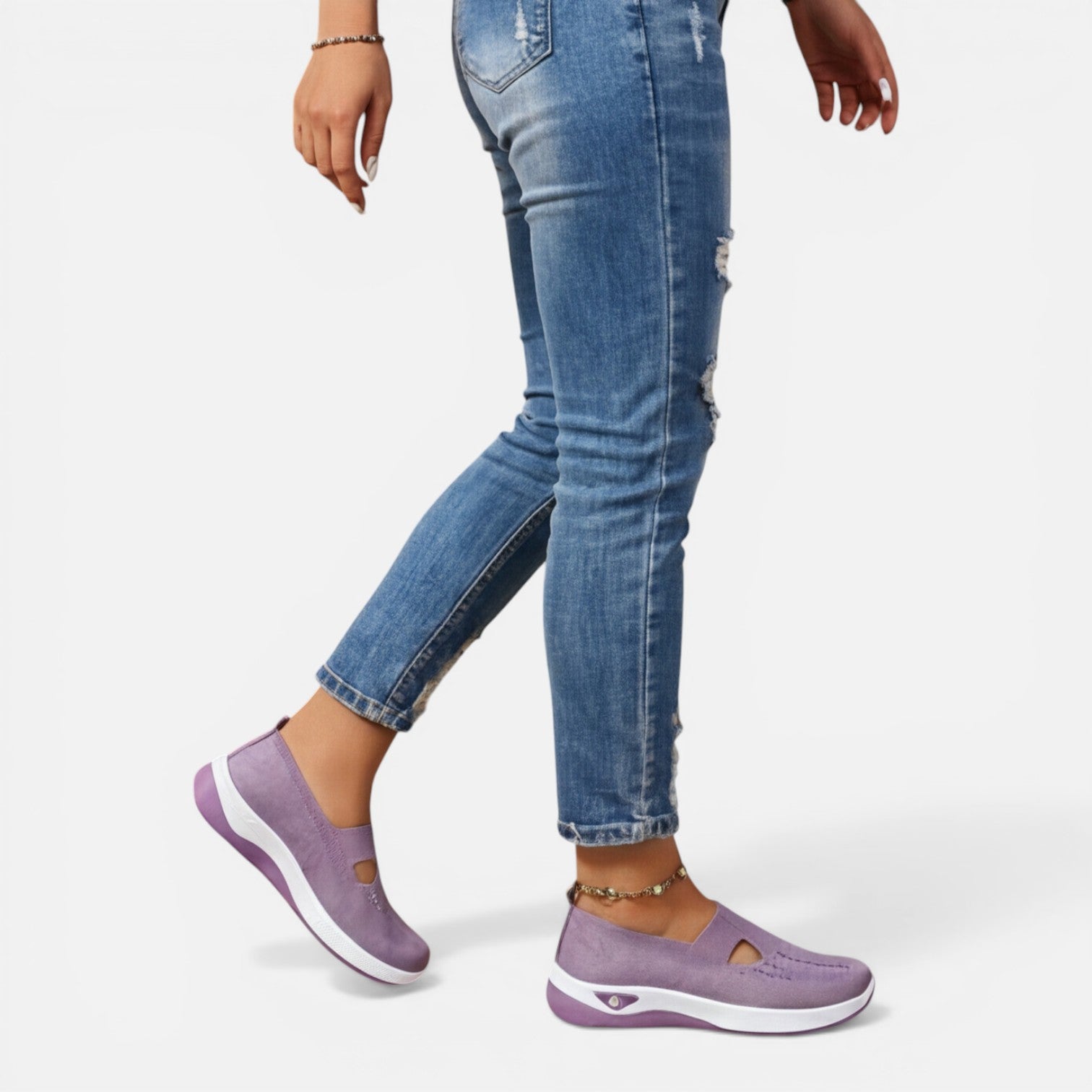 Comfortable Slip-On Walking Sneakers for Women | Lightweight Design