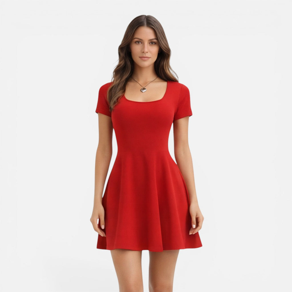 Fit and Flare Mini Dress for Women | Slim Waist | Elegant Day & Evening Wear