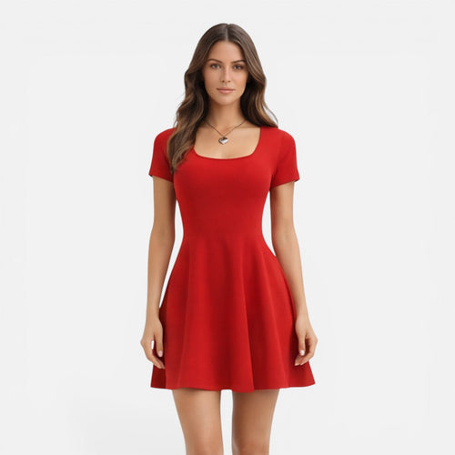 Fit and Flare Mini Dress for Women | Slim Waist | Elegant Day & Evening Wear