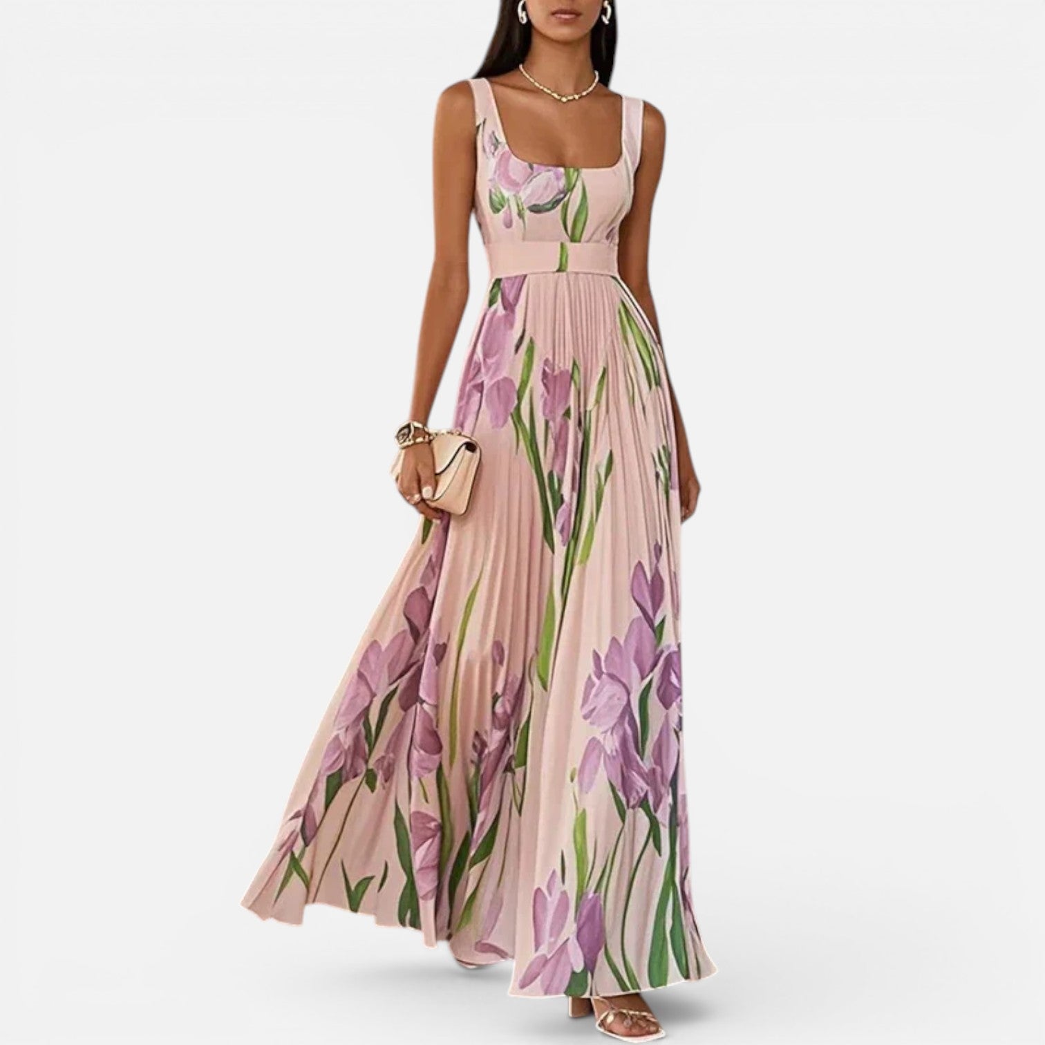 Floral Maxi Dress for Women | Elegant Summer Style | Lightweight Fabric