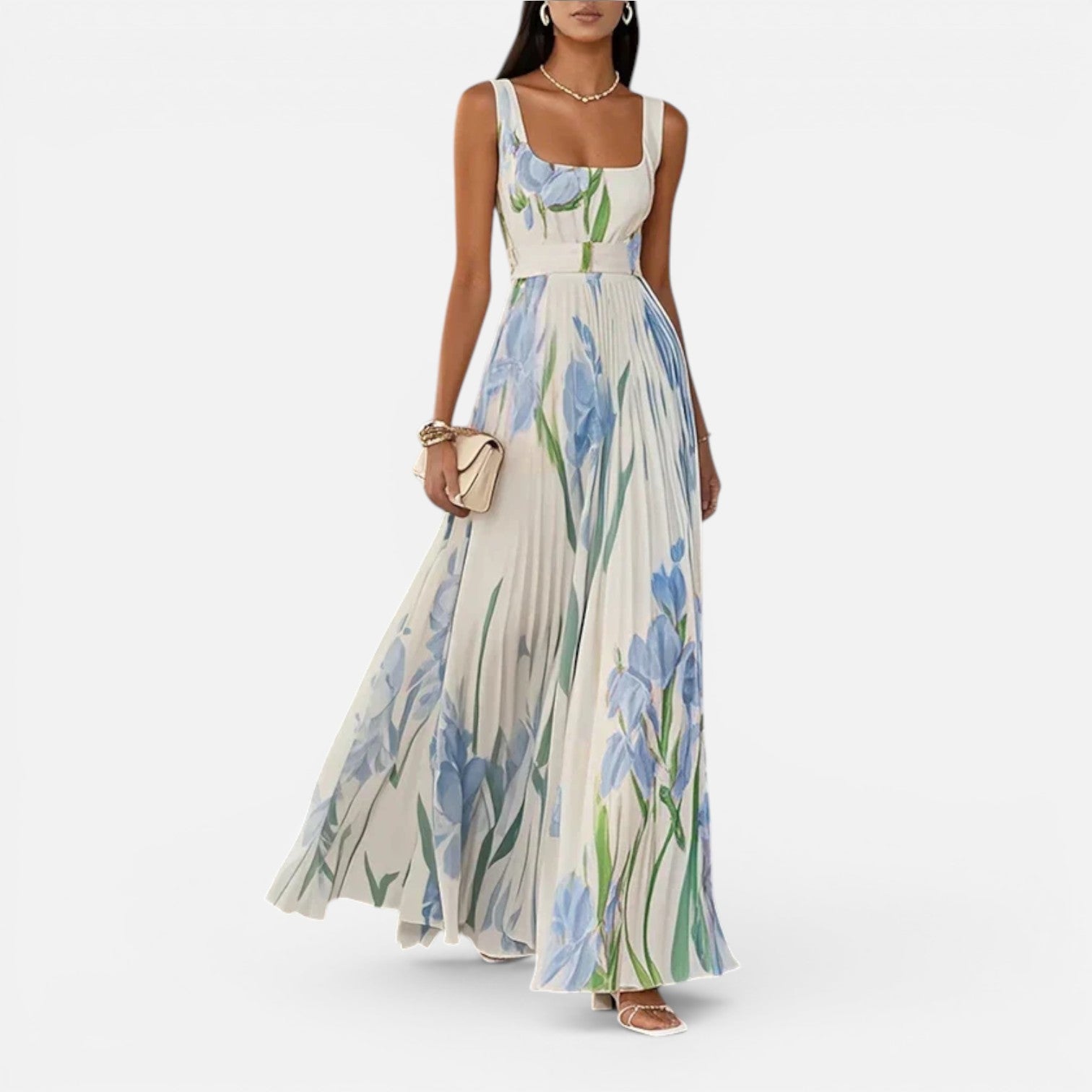 Floral Maxi Dress for Women | Elegant Summer Style | Lightweight Fabric