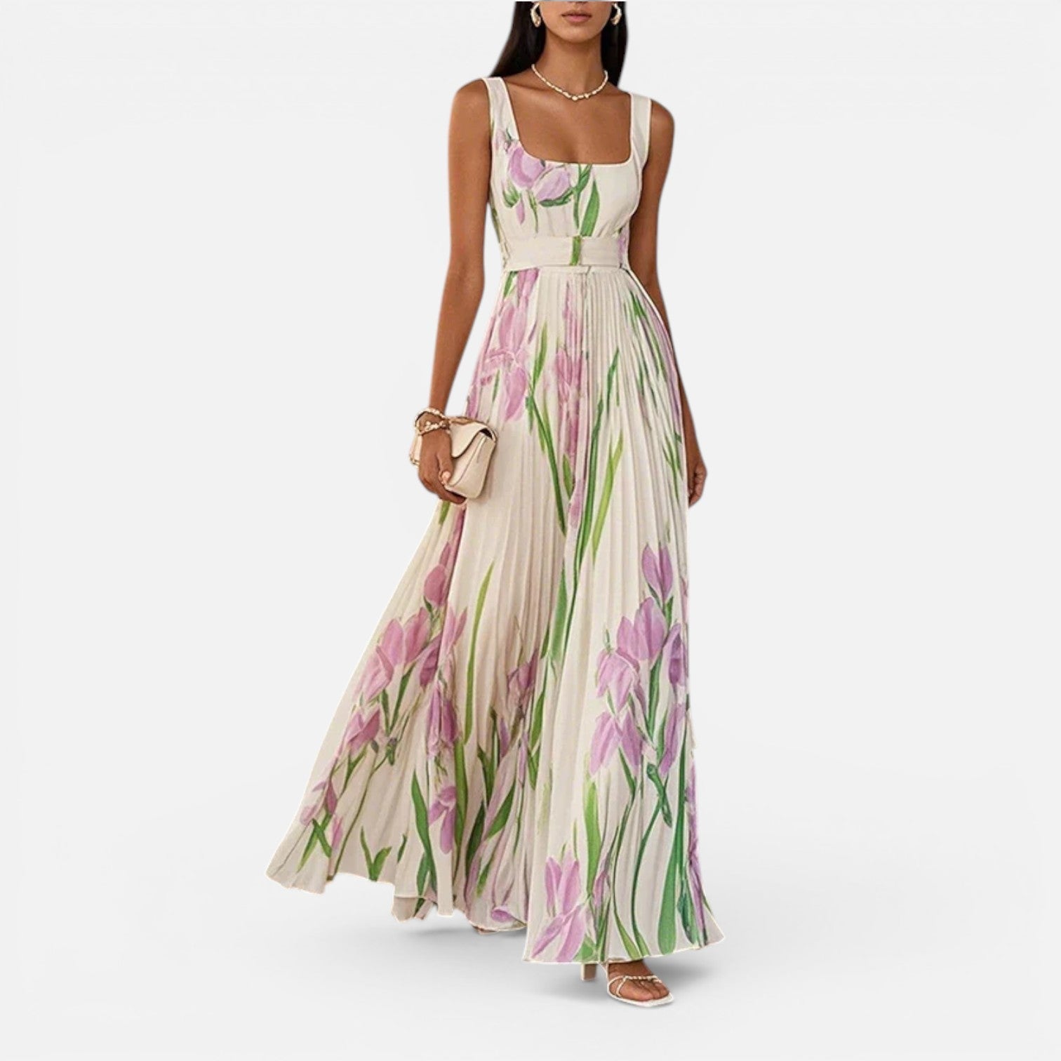Floral Maxi Dress for Women | Elegant Summer Style | Lightweight Fabric