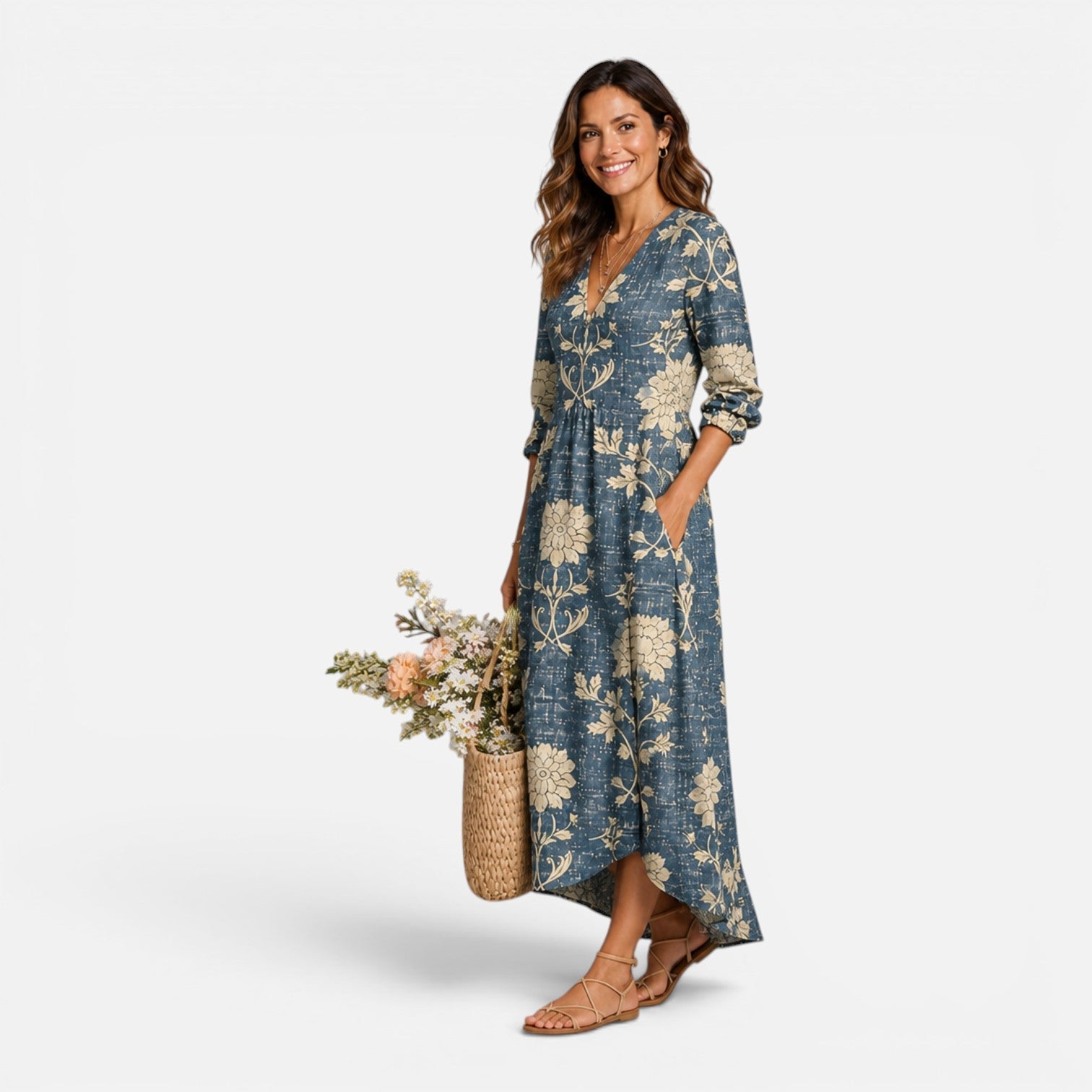 Floral Maxi Dress for Women | Lightweight Summer Style | Playful Design