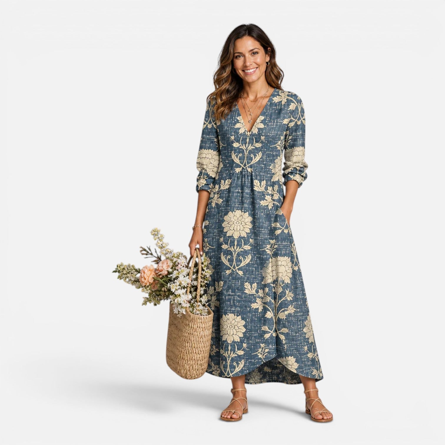 Floral Maxi Dress for Women | Lightweight Summer Style | Playful Design
