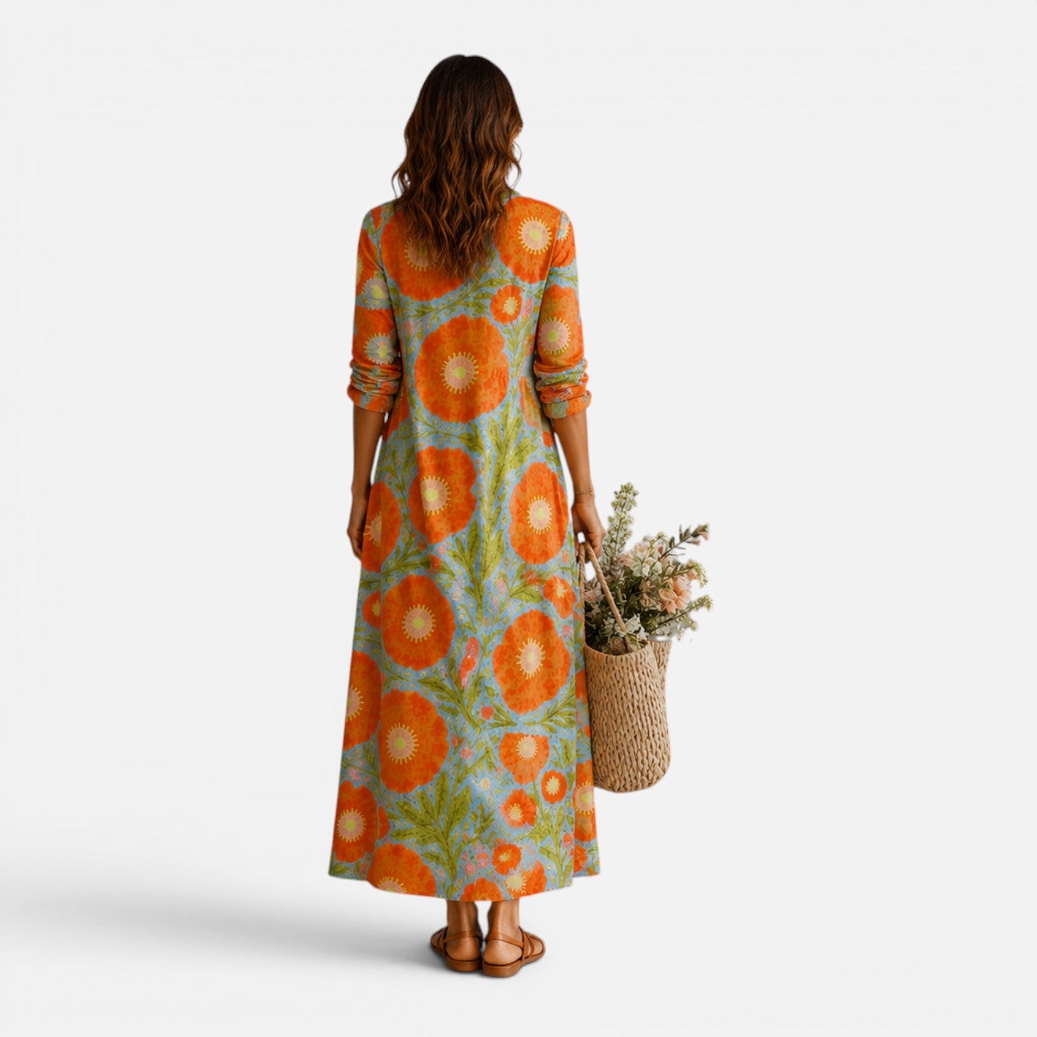 Floral Maxi Dress for Women | Relaxed Boho Style | Summer Casual Wear