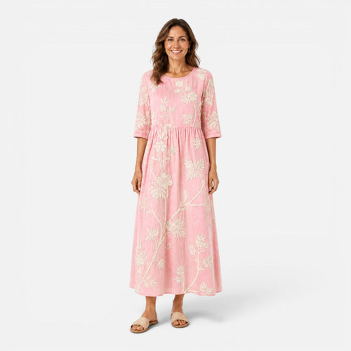 Floral Midi Dress for Women | Lightweight Summer Style | Casual Wear