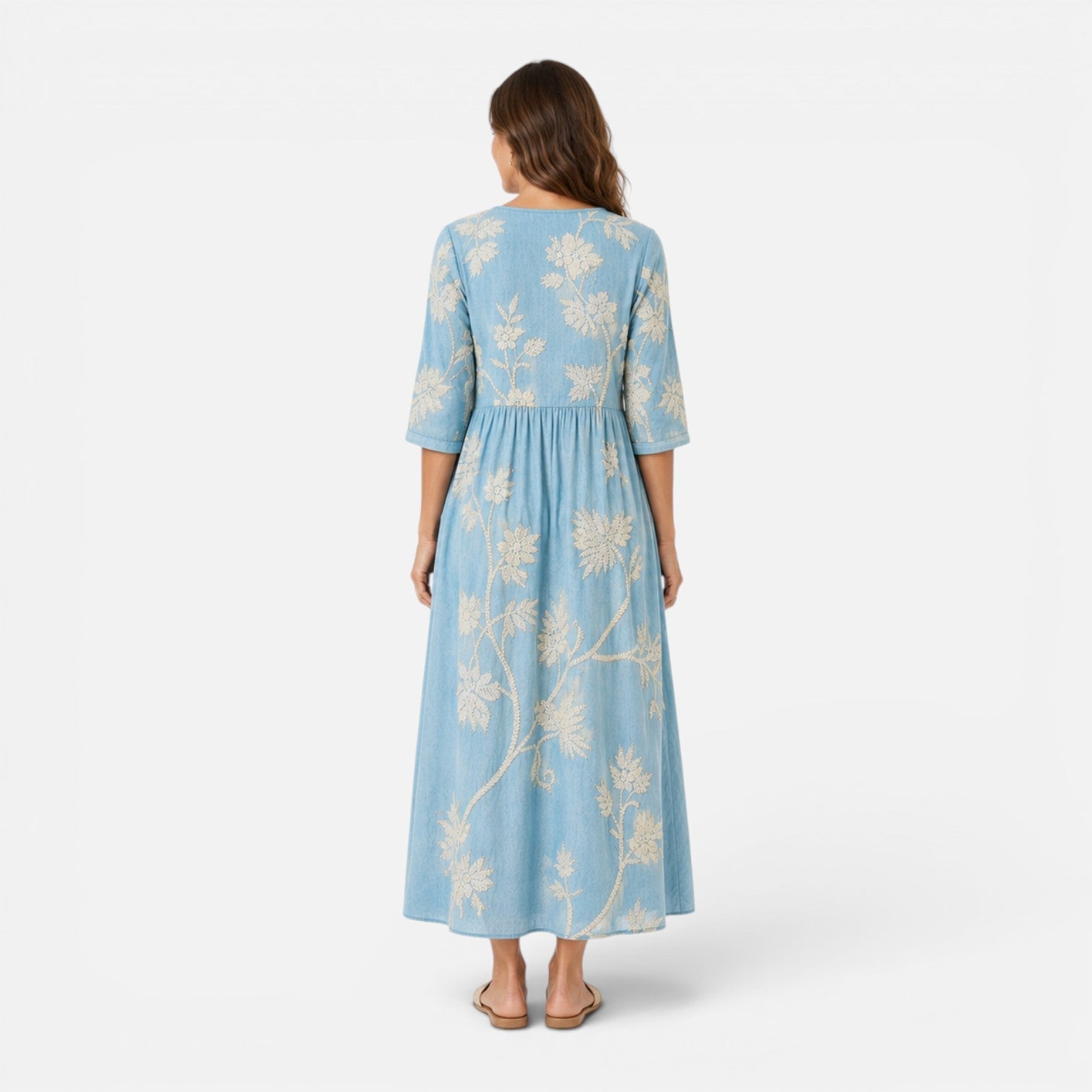 Floral Midi Dress for Women | Lightweight Summer Style | Casual Wear