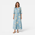 Floral Midi Dress for Women | Lightweight Summer Style | Casual Wear