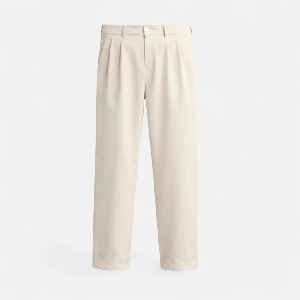 High Waist Straight Leg Trousers for Women - Classic Fit, Versatile Style