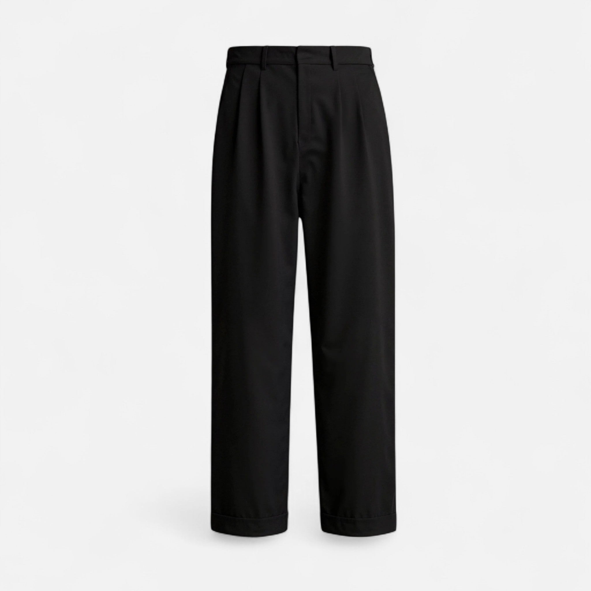 High Waist Straight Leg Trousers for Women - Classic Fit, Versatile Style