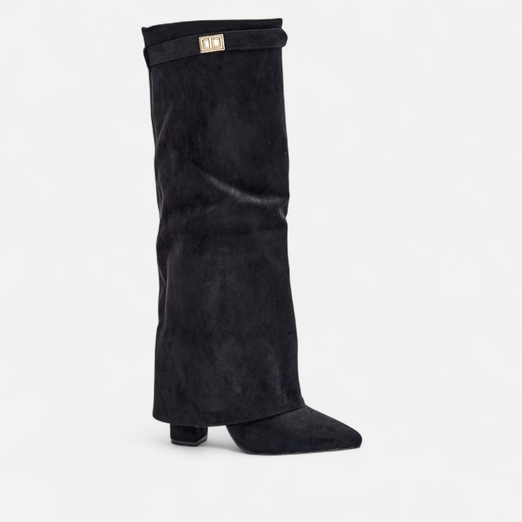 Knee-High Suede Boots for Women | Classic Comfort Fit Footwear