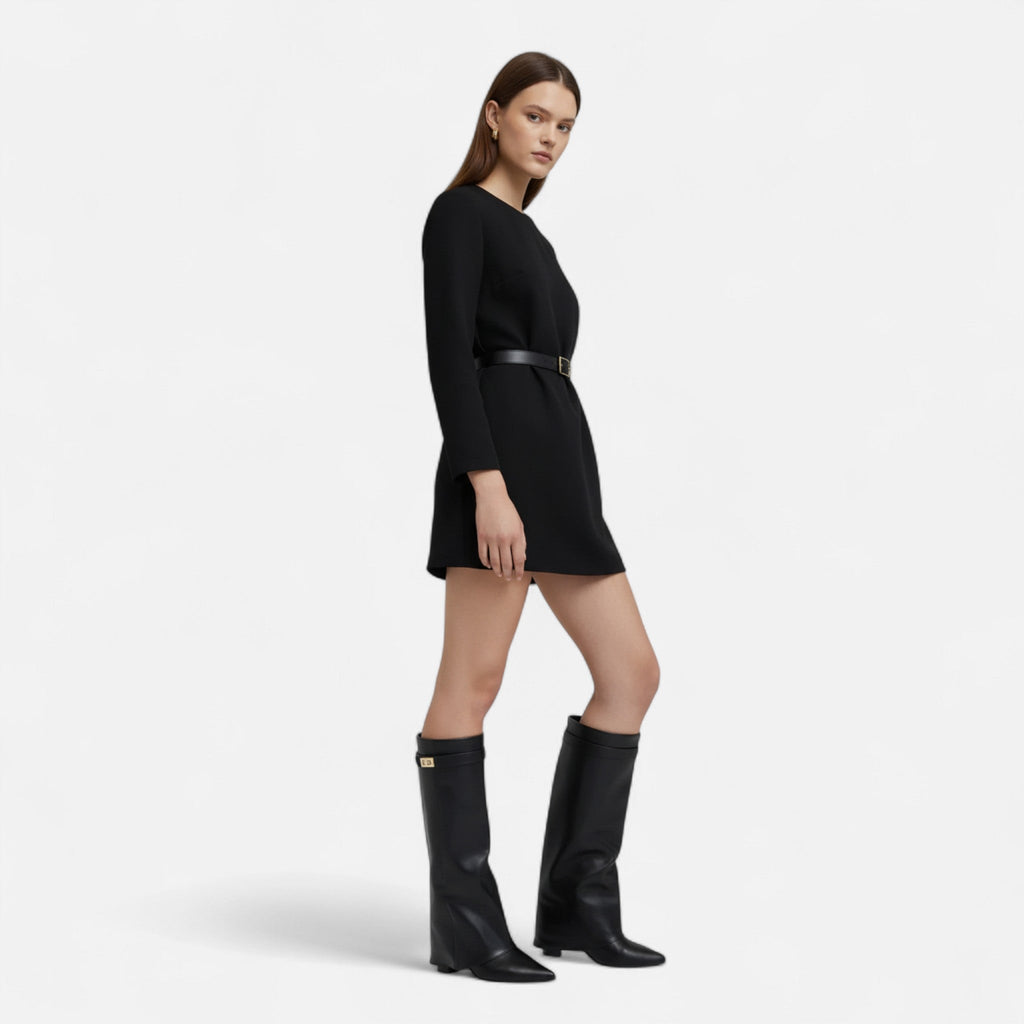 Knee-High Suede Boots for Women | Classic Comfort Fit Footwear