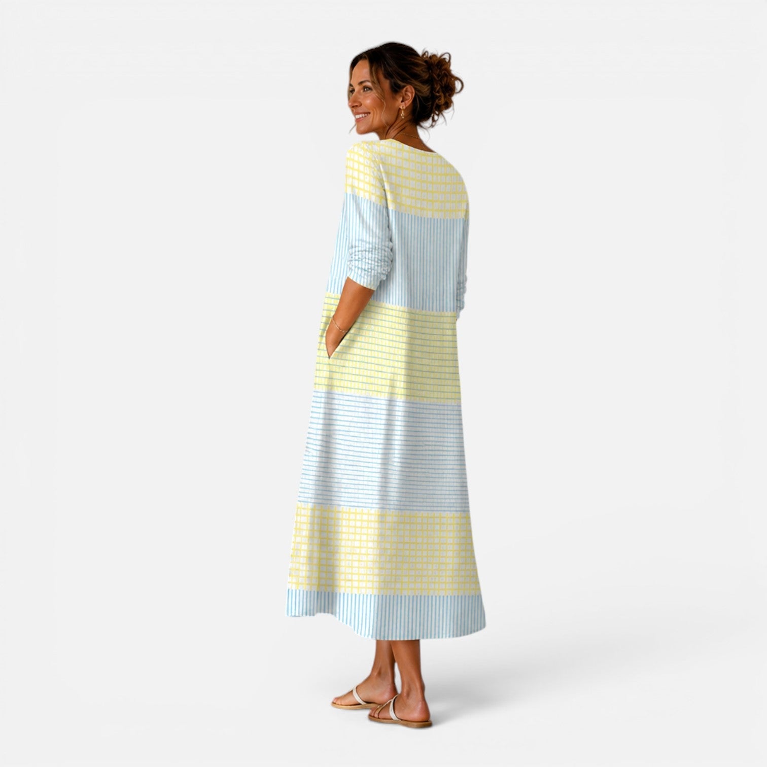 Lightweight Breathable Midi Dress for Women | Summer Casual Wear