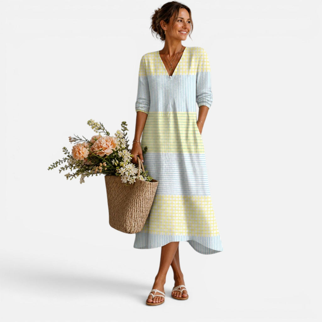 Lightweight Breathable Midi Dress for Women | Summer Casual Wear