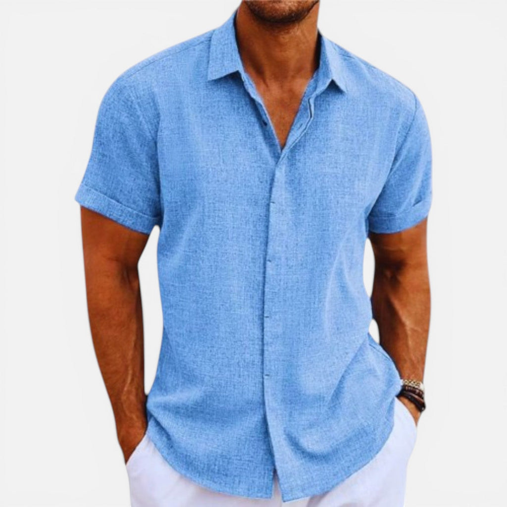 Lightweight Breathable Short Sleeve Summer Shirt for Men