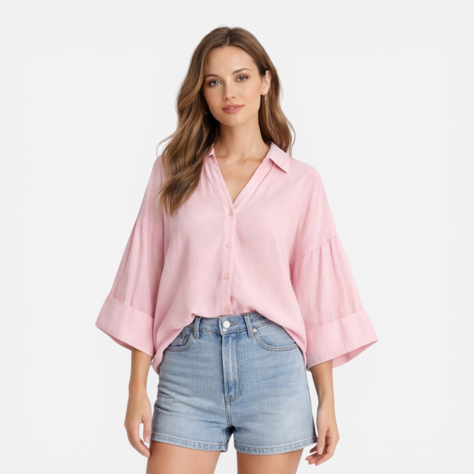 Lightweight Summer Blouse for Women | Loose Fit Vacation Shirt
