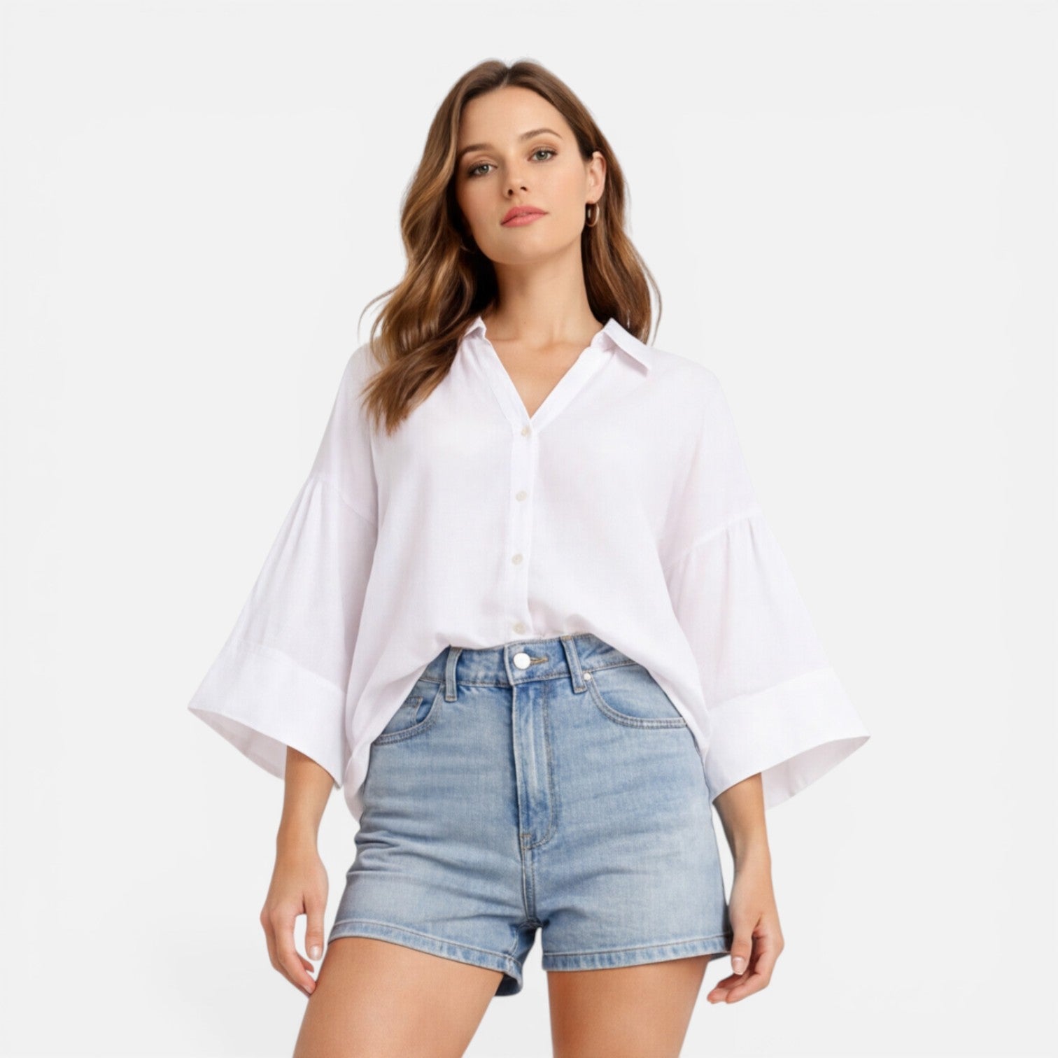 Lightweight Summer Blouse for Women | Loose Fit Vacation Shirt
