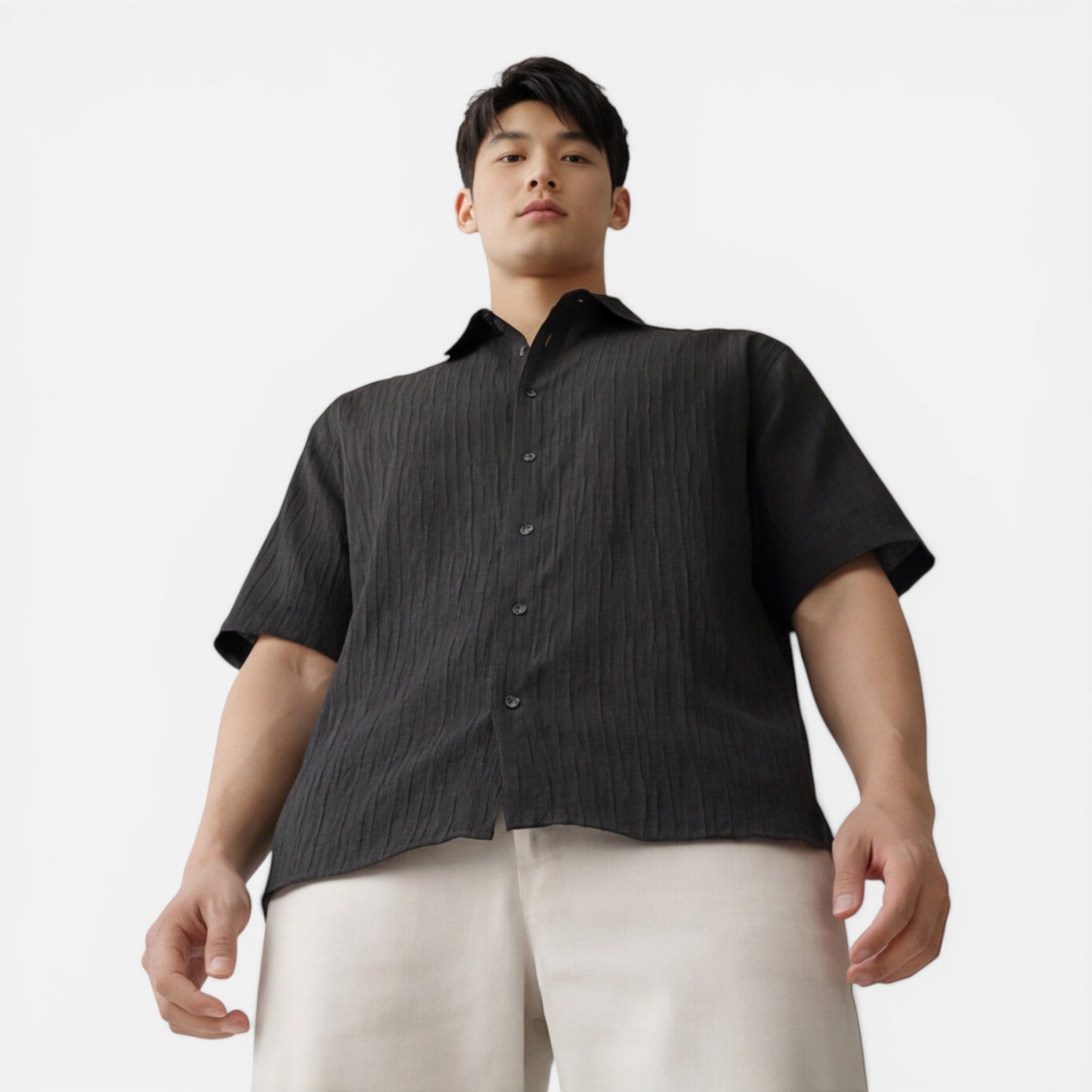 Lightweight Tencel Short Sleeve Shirt for Men | Summer Comfort Fit