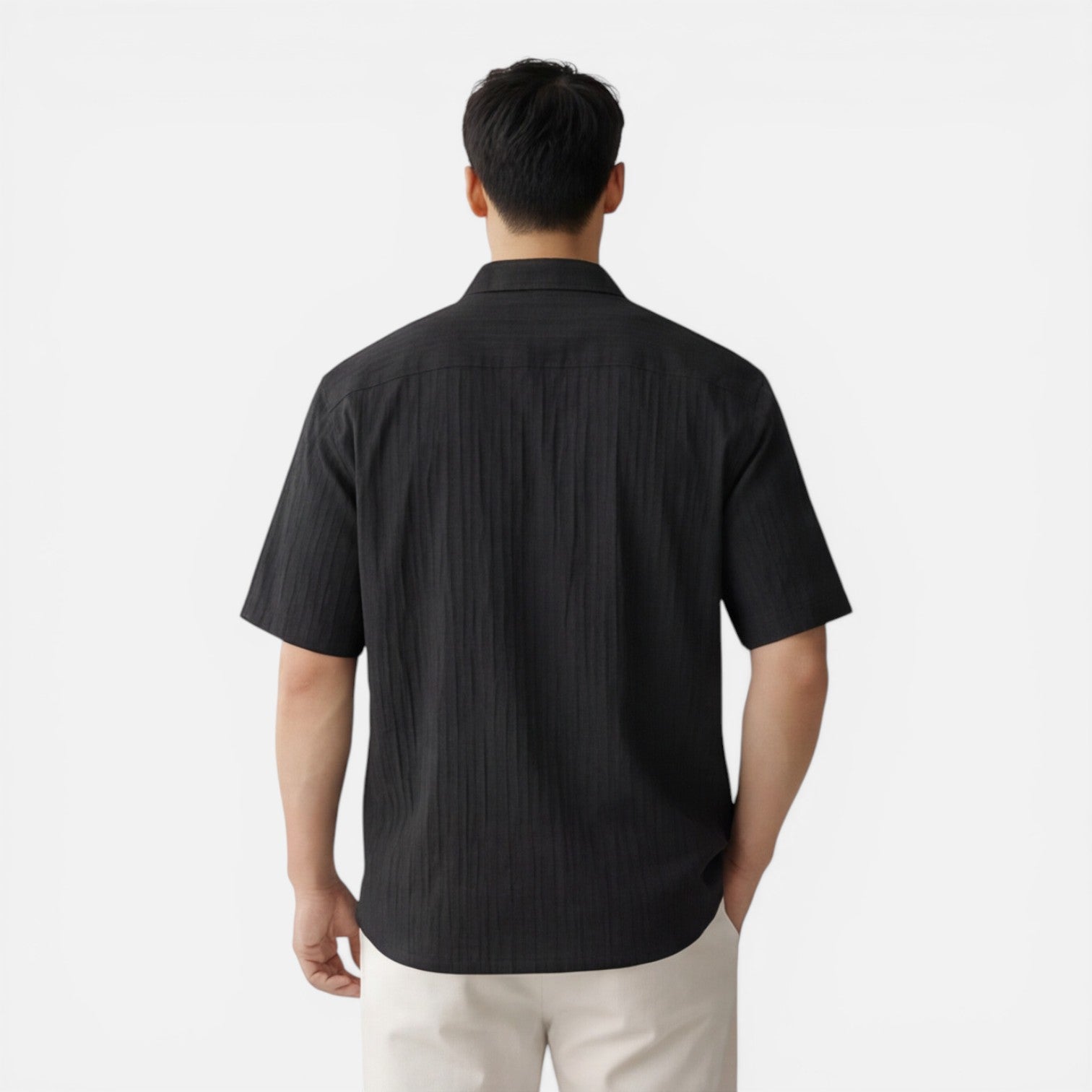 Lightweight Tencel Short Sleeve Shirt for Men | Summer Comfort Fit
