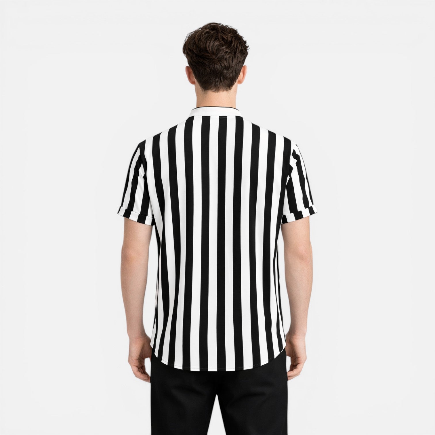 Lightweight Vertical Stripe Slim Fit Shirt for Men - Summer Casual Wear