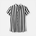 Lightweight Vertical Stripe Slim Fit Shirt for Men - Summer Casual Wear