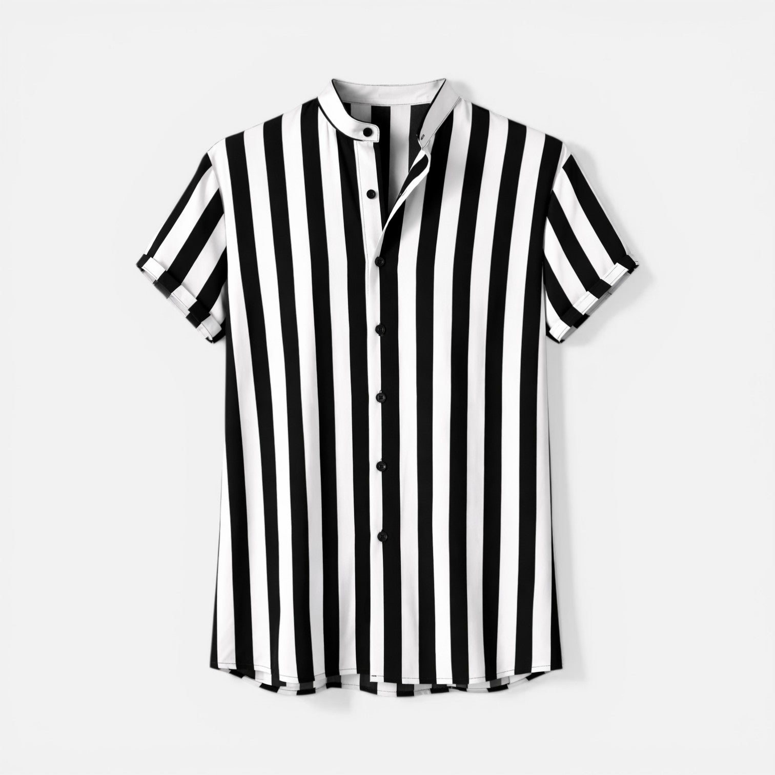 Lightweight Vertical Stripe Slim Fit Shirt for Men - Summer Casual Wear