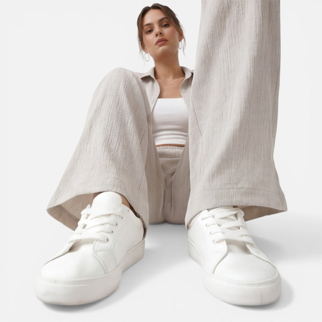 Lightweight Women's Two-Piece Summer Travel Outfit | Comfortable Casual Set