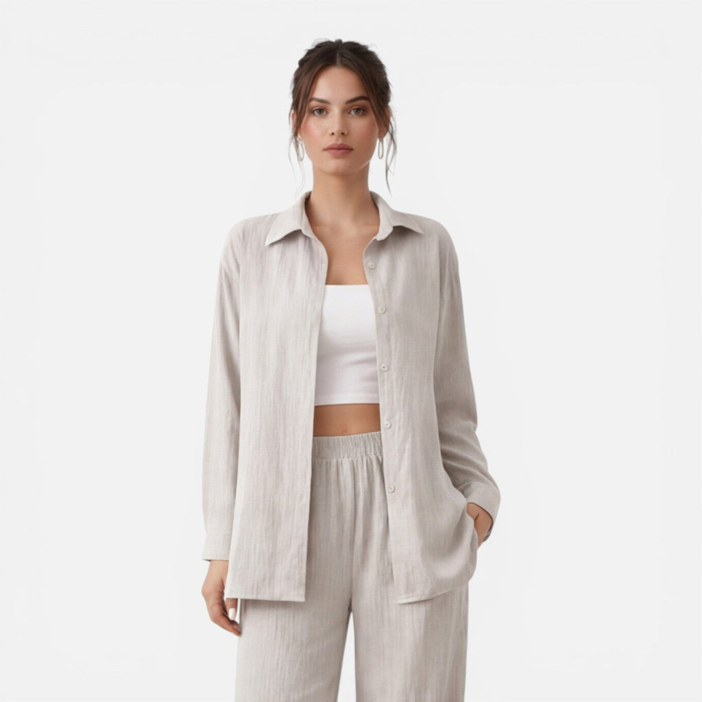 Lightweight Women's Two-Piece Summer Travel Outfit | Comfortable Casual Set