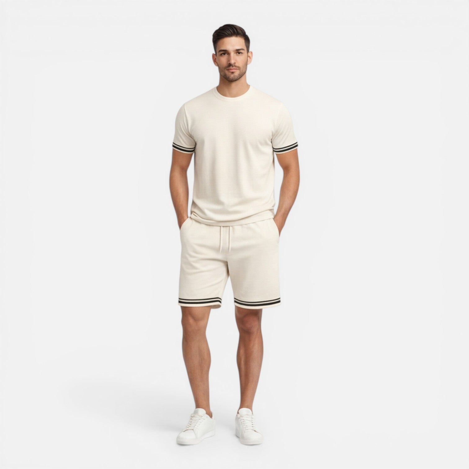 Men's Breathable Casual Summer Shorts Set for Comfortable Everyday Wear