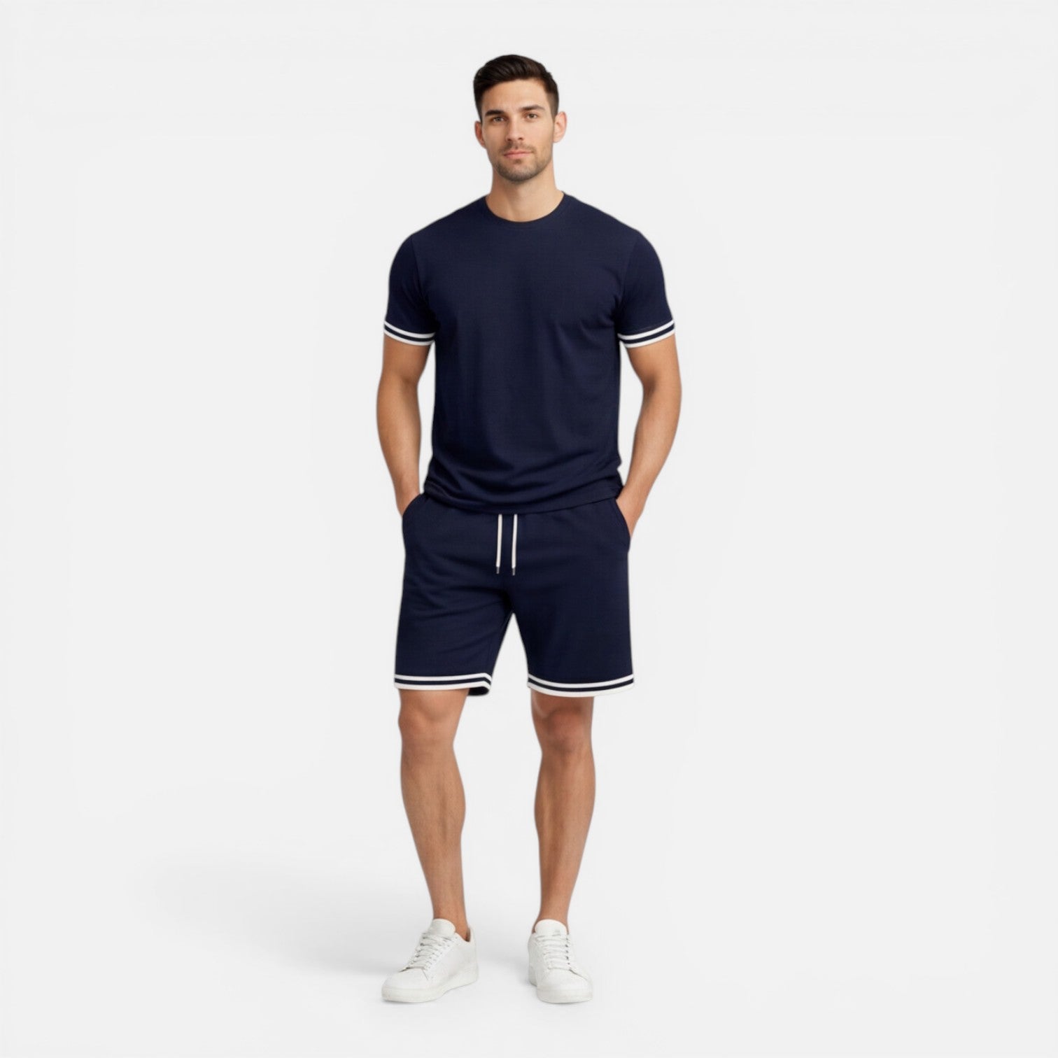 Men's Breathable Casual Summer Shorts Set for Comfortable Everyday Wear