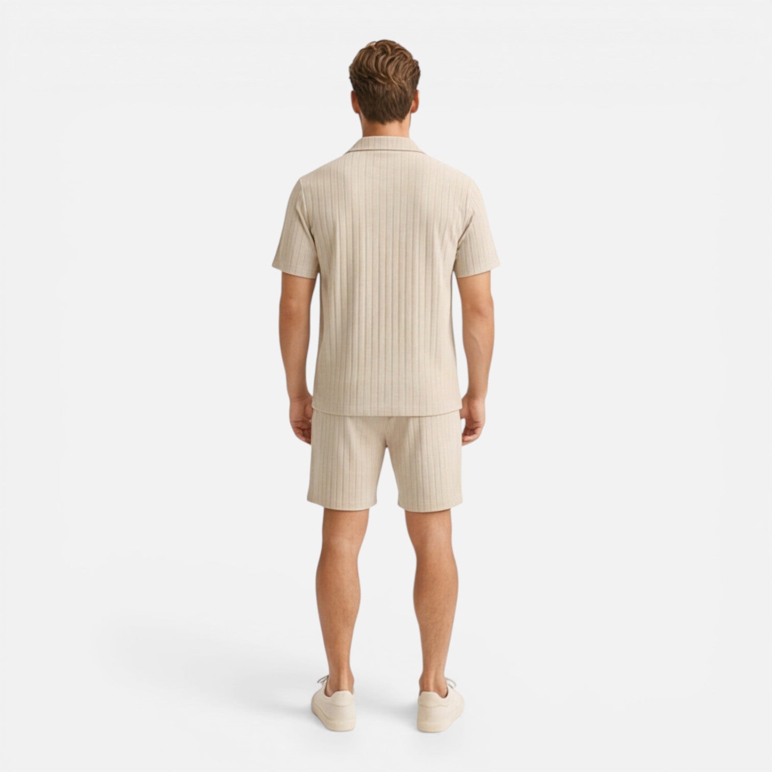 Men's Breathable Summer Shirt and Shorts Set - Casual Co-Ord Outfit