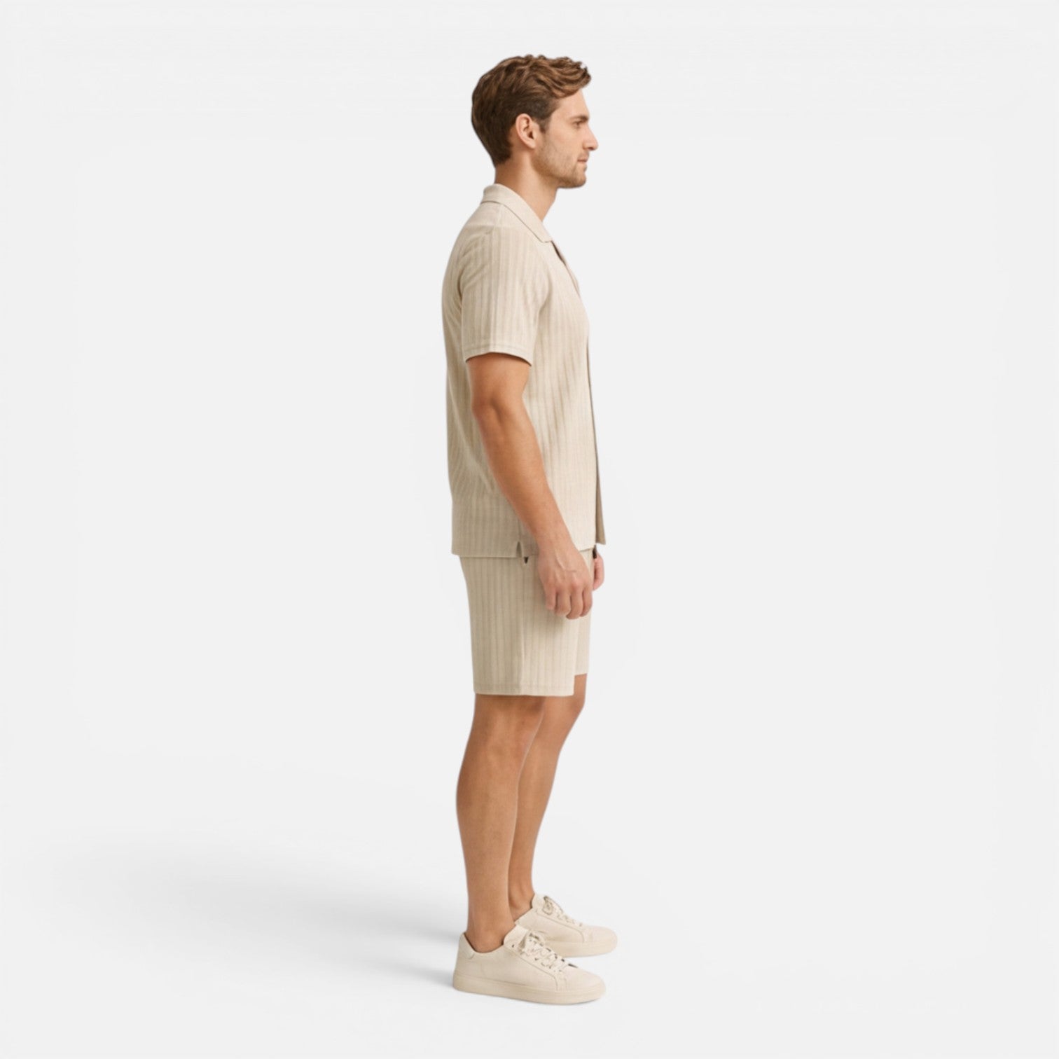 Men's Breathable Summer Shirt and Shorts Set - Casual Co-Ord Outfit