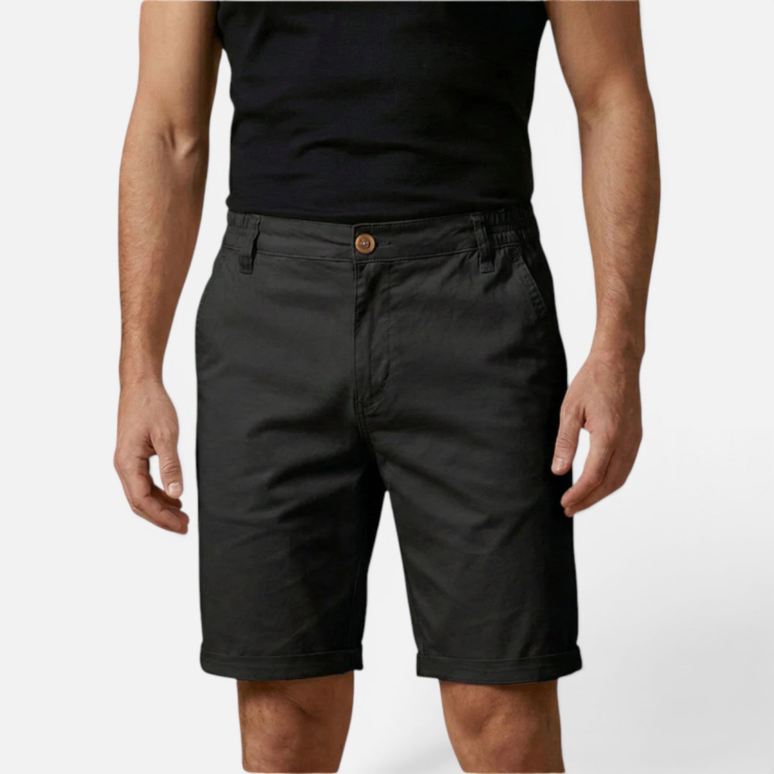 Men's Chino Shorts Relaxed Fit Cotton Casual Summer Wear