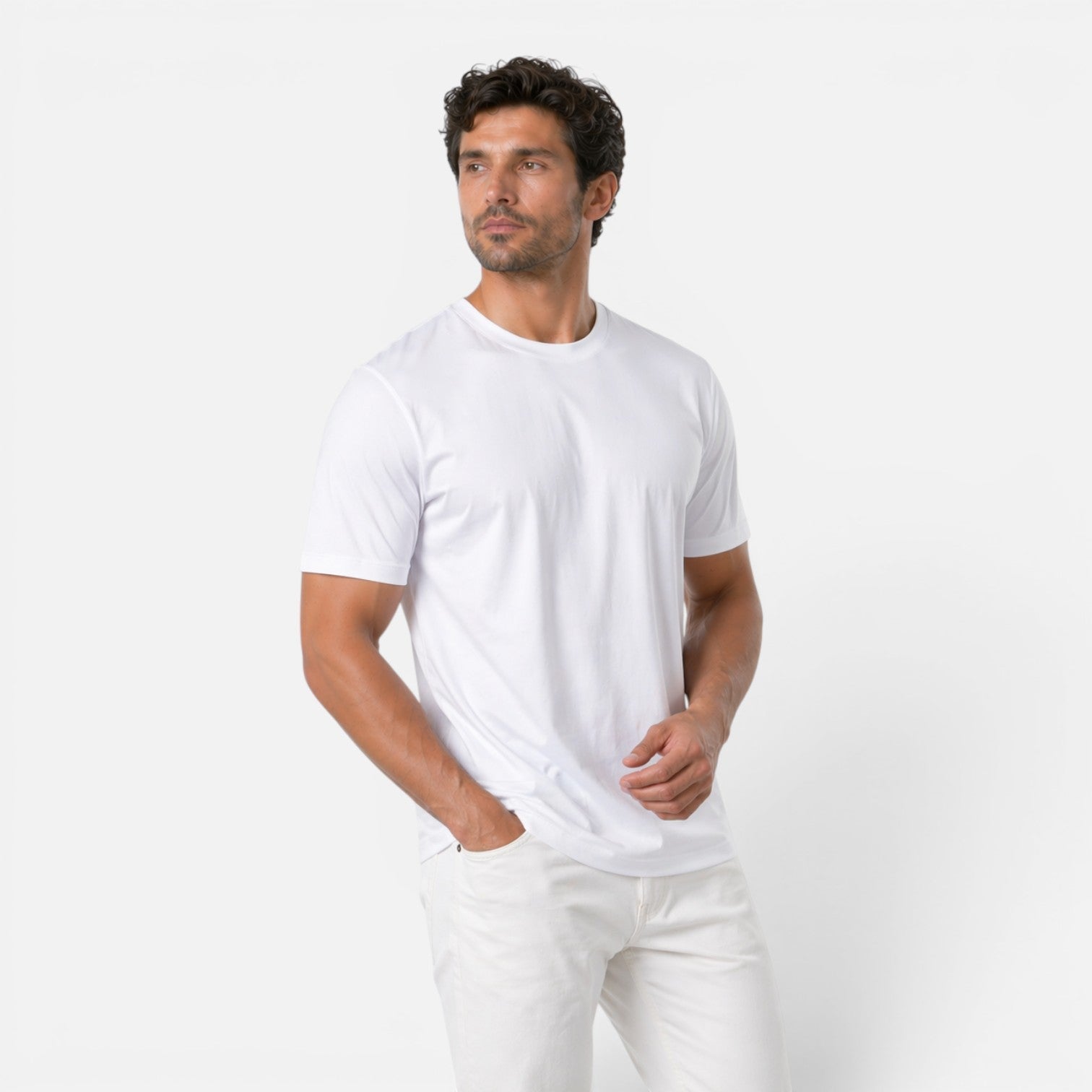 Men's Ice Silk Cooling T-Shirt | Lightweight Soft Touch Tee for Summer