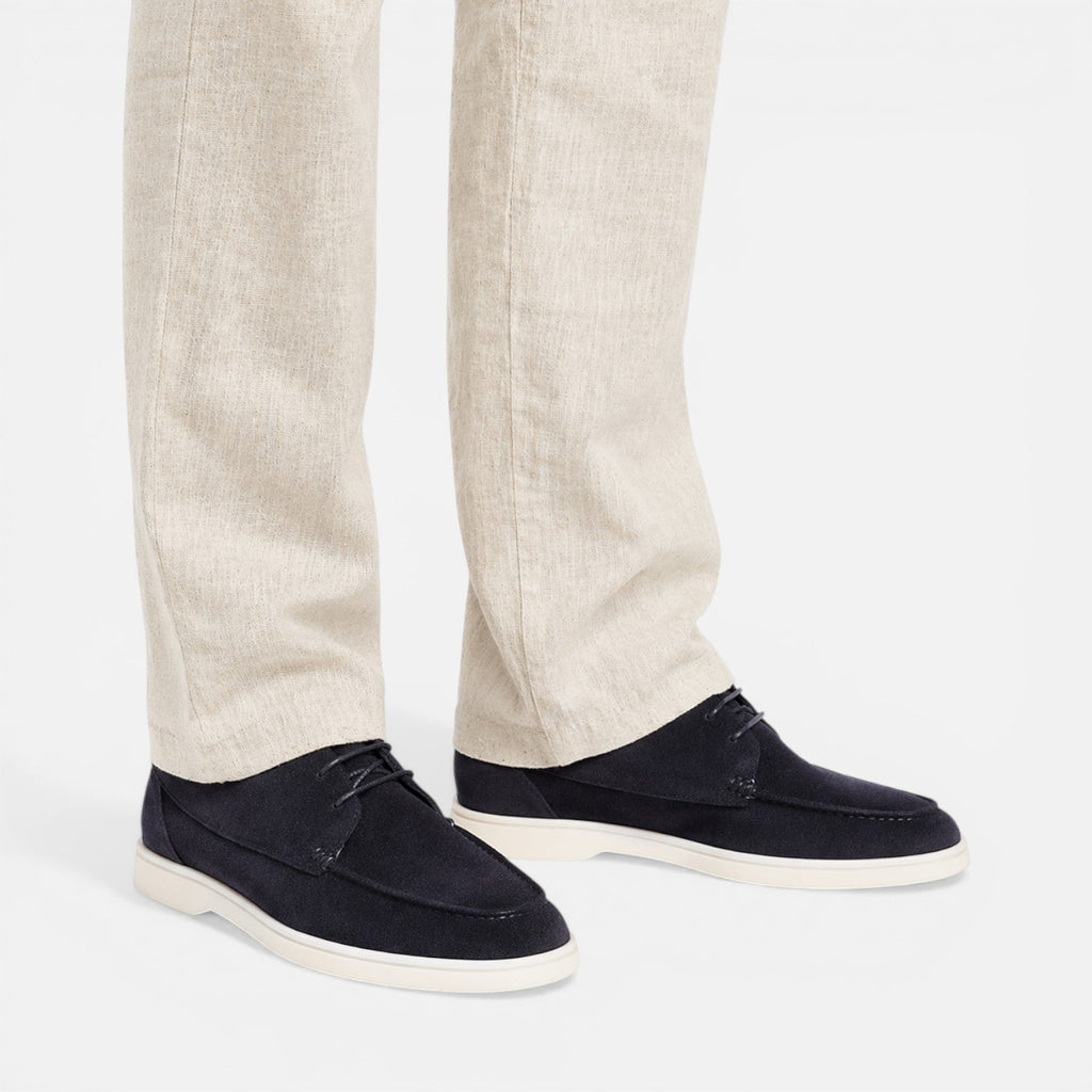 Men's Leather Lace-Up Loafer Dress Shoes for Formal Occasions