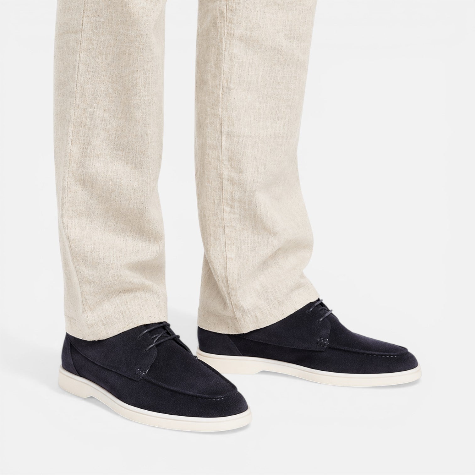 Men's Leather Lace-Up Loafer Dress Shoes for Formal Occasions