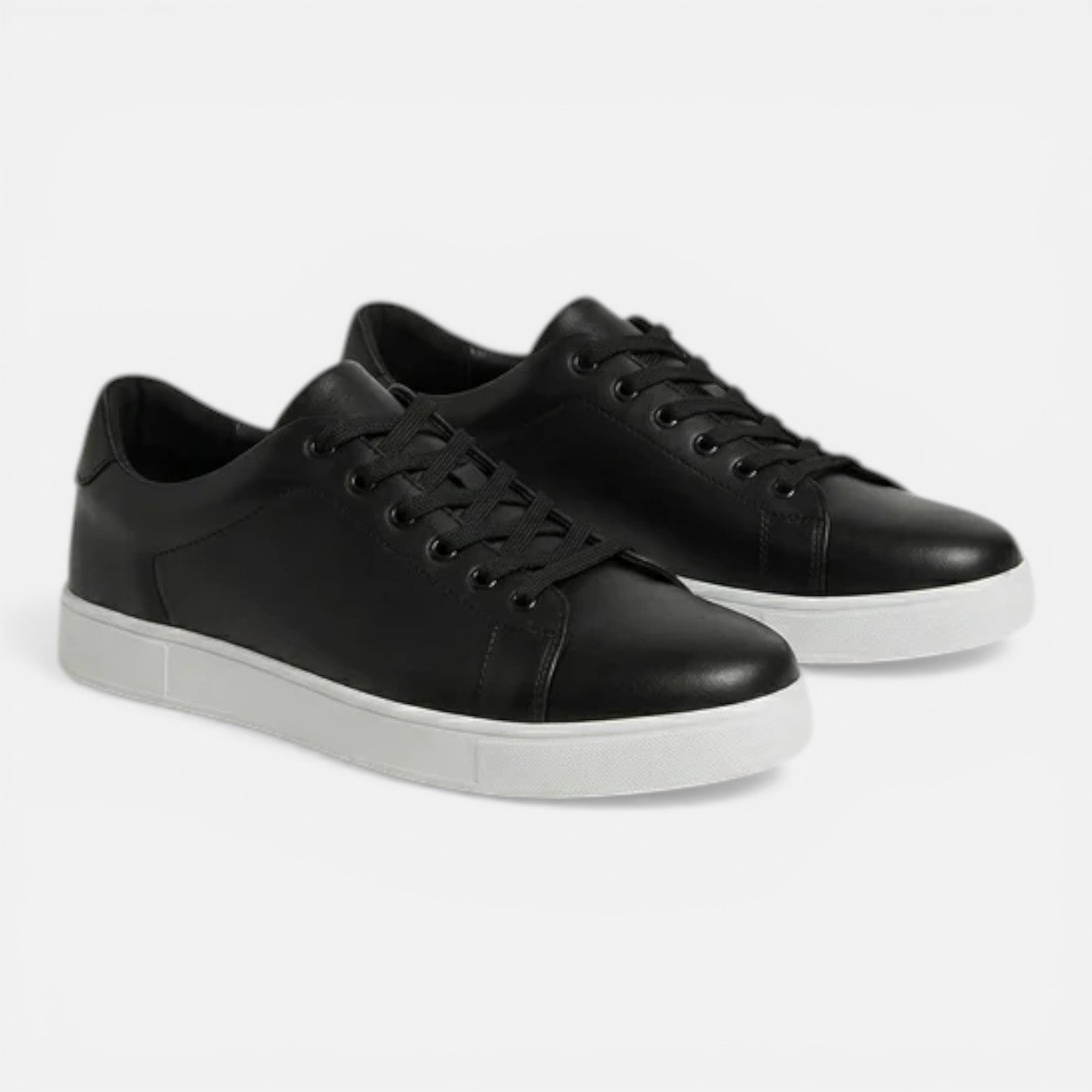Men's Leather Low Top Sneakers | Classic Comfort Casual Shoes