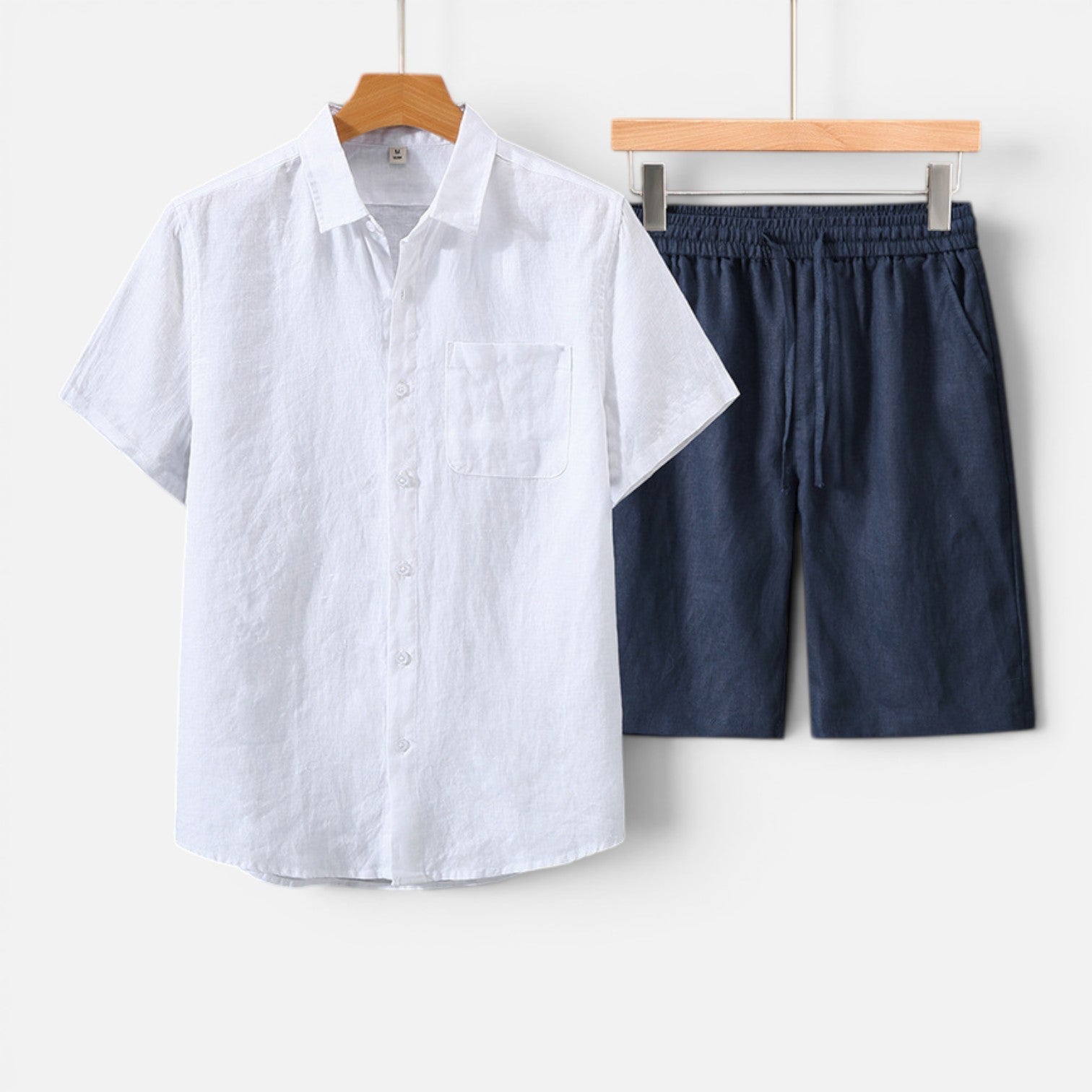 Men's Lightweight Breathable Two-Piece Summer Set for Casual Wear
